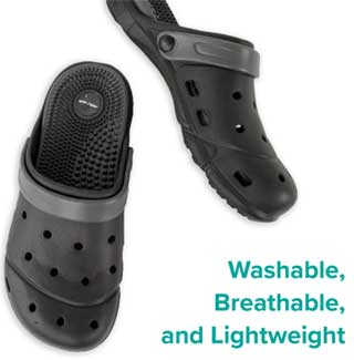 Lightweight, Breathable and Washable Acupressure Clogs