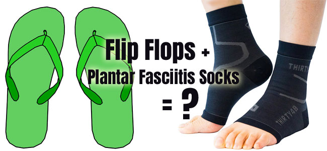 Toe-less Plantar Fasciitis Socks to Wear with Flip Flops