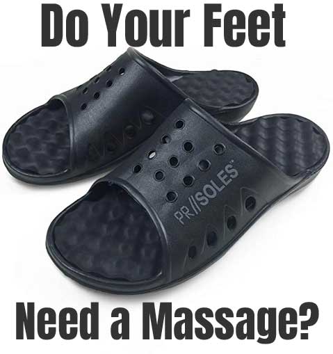 PR Soles Recovery Sandals Massage Feet Before and After Exercise, Great for Athletes