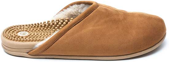 Revs Slippers with Massage Soles to Stimulate Pressure Points in Feet and Provide Arch Support