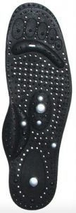 Shiatsu Acupressure Insole with Nodules, Ventilation Holes and Arch Support