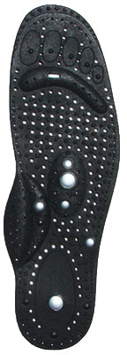 Shiatsu Acupressure Insole with acupressure nodes, ventilation holes and arch support