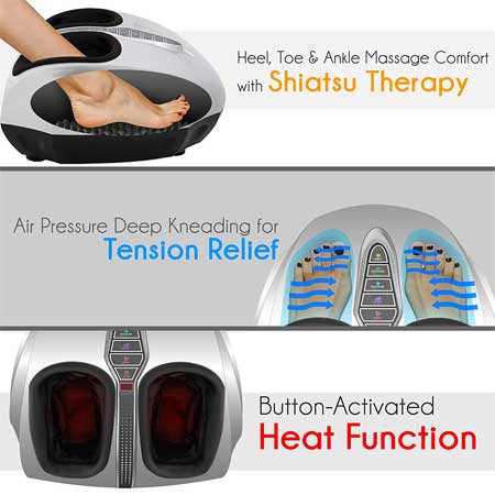 Shiatsu Foot Therapy Machine Benefits: Massage, Heat and more